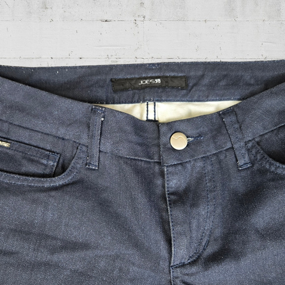 Joes Jeans Dark Wash Bootcut Flare Mid Rise Honey Sparkly Glitter Jeans Size 29 - Picture 3 of 6